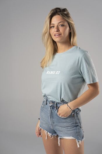 Rams 23 SHINE-Bleu T-Shirt Femme 3