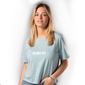 Rams 23 SHINE-Bleu T-Shirt Femme 1