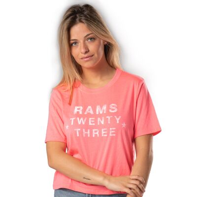 T-shirt femme Rams 23 STARS-Rose