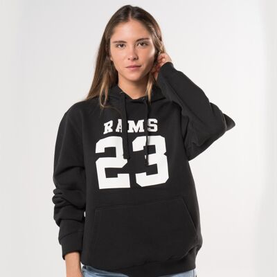 Sudadera CLASSIC LOGO Rams 23-Negro