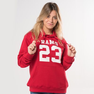 Felpa CLASSIC LOGO Rams 23-Rosso