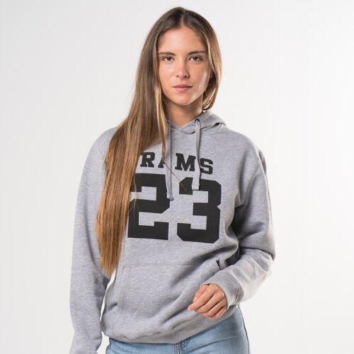 Sudadera CLASSIC LOGO Rams 23-Gris