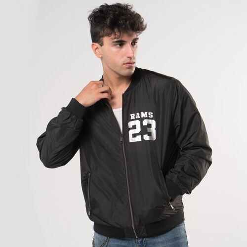 Chaqueta tipo BOMBER RAMS 23-Negro