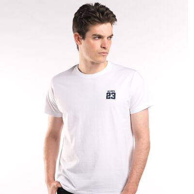 T-shirt brodé Little Rams 23-Blanc