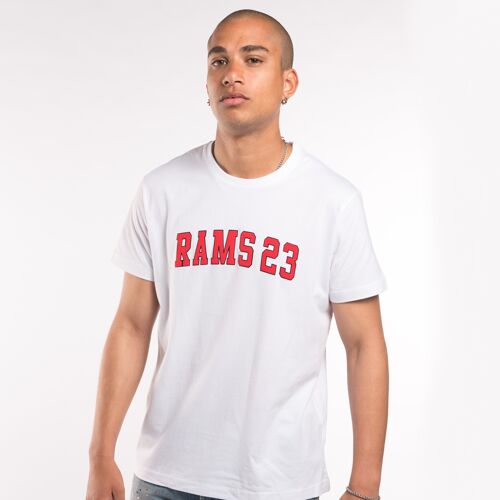 Camiseta University americano Rams 23-Blanco