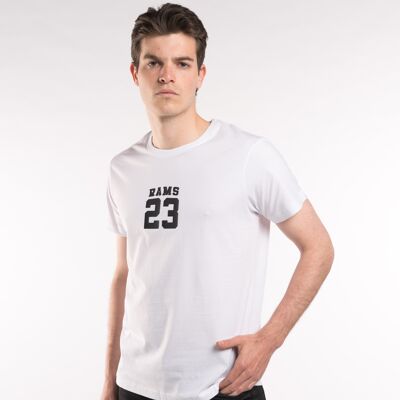 Rams 23 Vinyl 3D T-Shirt-Weiß