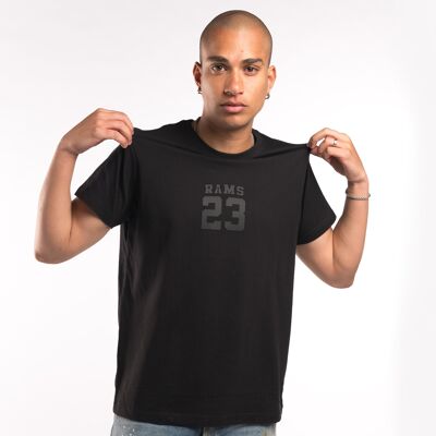Rams 23 T-shirt en vinyle 3D - Noir