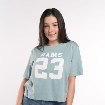 RAMS 23 Classic Logo T-Shirt-Blue