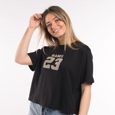 RAMS 23 HANDTUCH T-Shirt-Schwarz