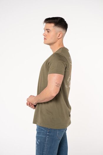 T-shirt homme avec impression QR RAMS 23-Khaki 3