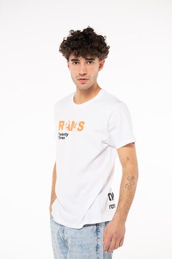VINGT TROIS RAMS 23 T-Shirt-Blanc 3