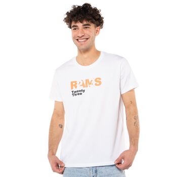 VINGT TROIS RAMS 23 T-Shirt-Blanc 1