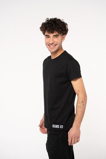 T-shirt TAPE RAMS 23-Noir 2