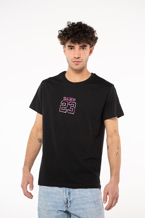 Camiseta TIZA NORMAL RAMS 23-Negro/Naranja