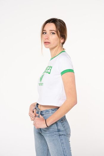 T-shirt Femme UNIVERSITY RAMS 23-Vert 3