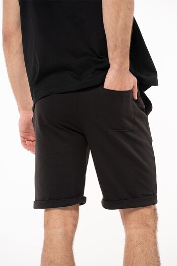 Pantalon de survêtement court avec bande RAMS 23-Noir 4
