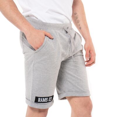 Short sweatpants with tape RAMS 23-Grey