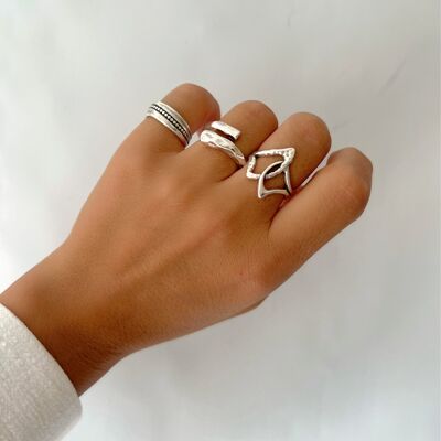 Silver Rings, Statement Rings, Boho Rings, Silver Band Rings, Gift for Her, Made in Greece
