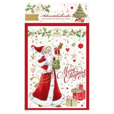 CHRISTMAS ADVENT CALENDAR "WHITE CHRISTMAS" - Milk chocolates 75g
