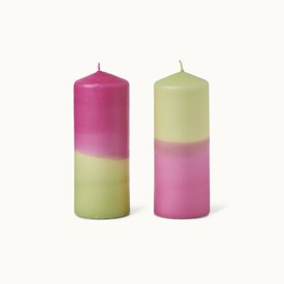 Dip Dye Candle XL: Rose Garden