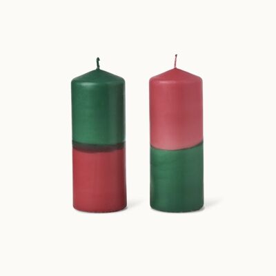 Dip Dye Candle XL: spirito natalizio