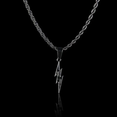 Carbon Fiber Lightning Necklace - Necklace with Carbon Lightning pendant