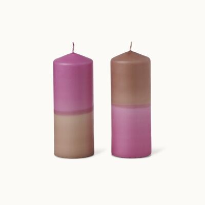 Dip Dye Candle XL: Bordeaux