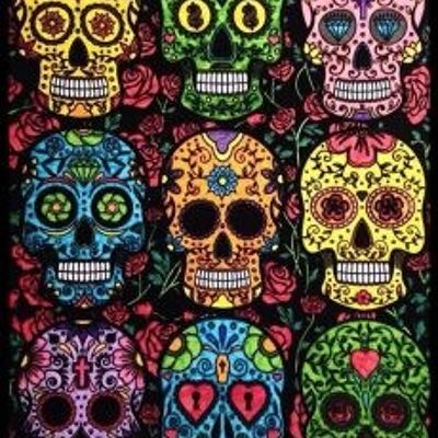 Mexikanische Totenköpfe, großes Bild