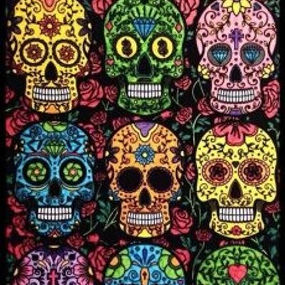 Mexikanische Totenköpfe, großes Bild