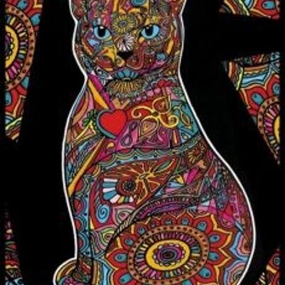 Persian cat, painting