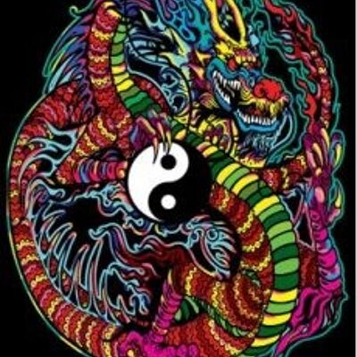 Drache Yin und Yang, Malerei