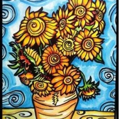 Tournesols, Van Gogh, peinture