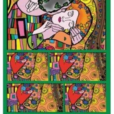El Beso, Klimt, caja