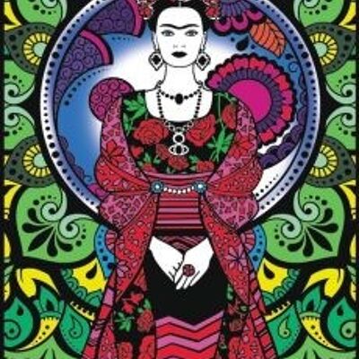 Frida Kahlo figura completa, pintura
