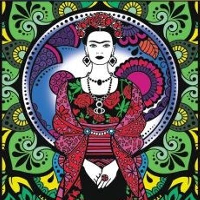 Frida Kahlo pleine figure, peinture