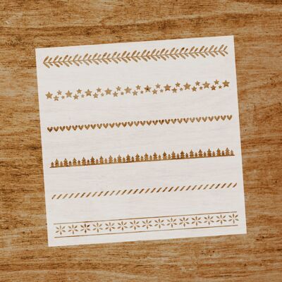 Stencil Bordi di Natale (SKU: ST062)