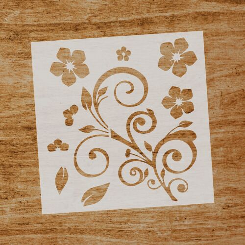 Stencil Flor (SKU: ST009)