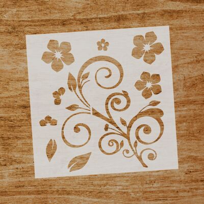 Pochoir Fleur (SKU: ST009)