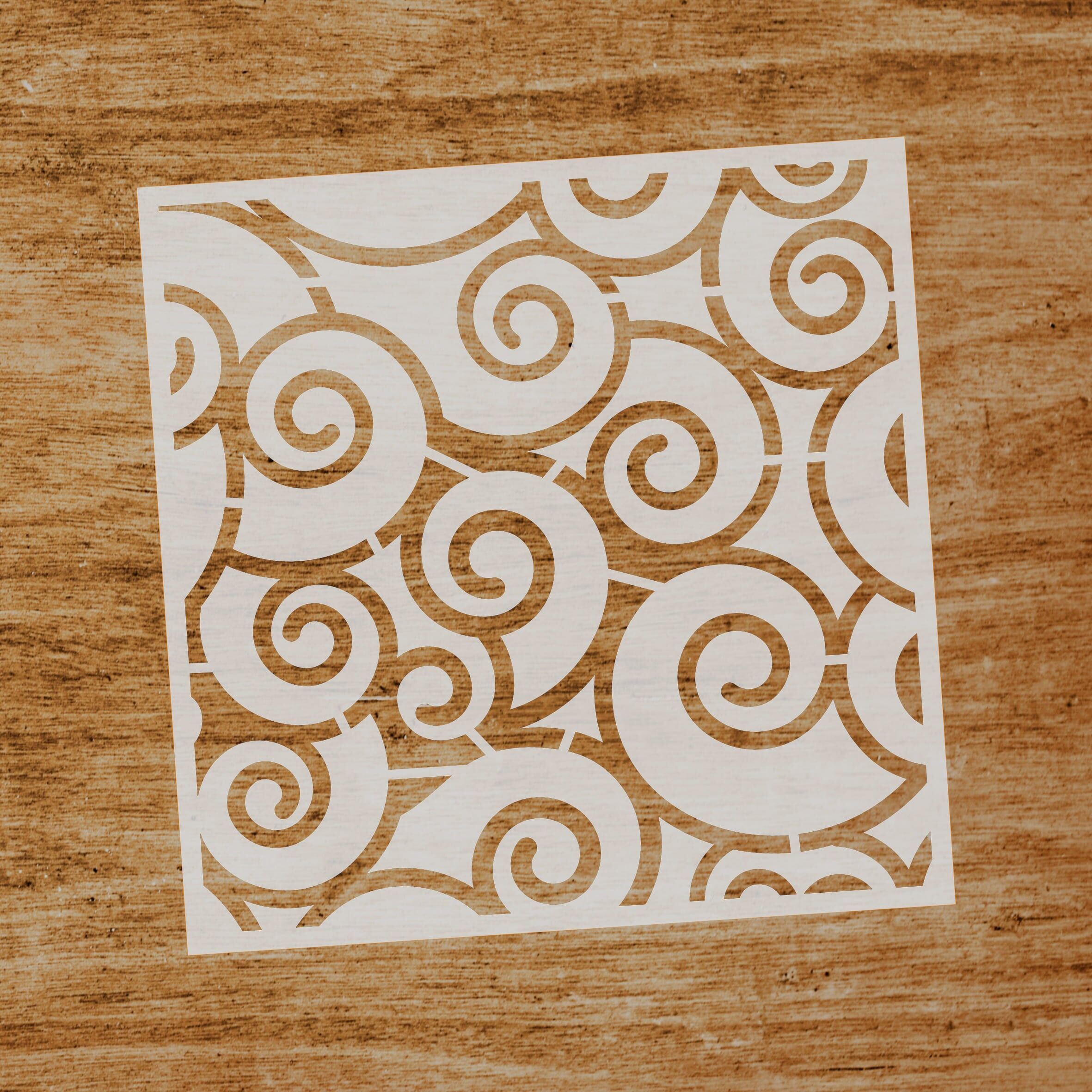 Stencil Spirali (SKU: ST008)
