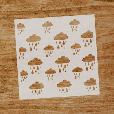 Stencil Rain (SKU: ST016)