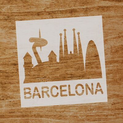 Barcelona Stencil (SKU: ST020)