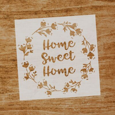 Stencil Home Sweet Home (SKU: ST032)