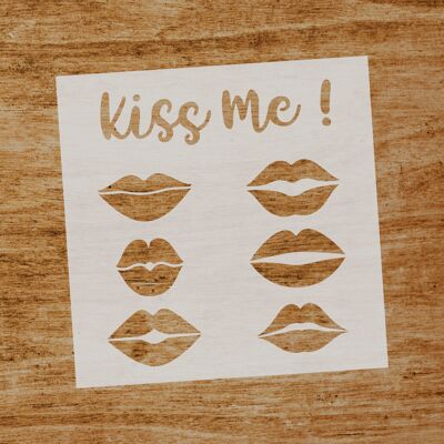 Stencil Kisses (SKU: ST033)
