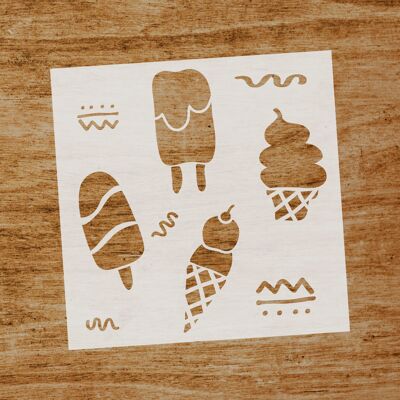 Ice Cream Stencil (SKU: ST047)