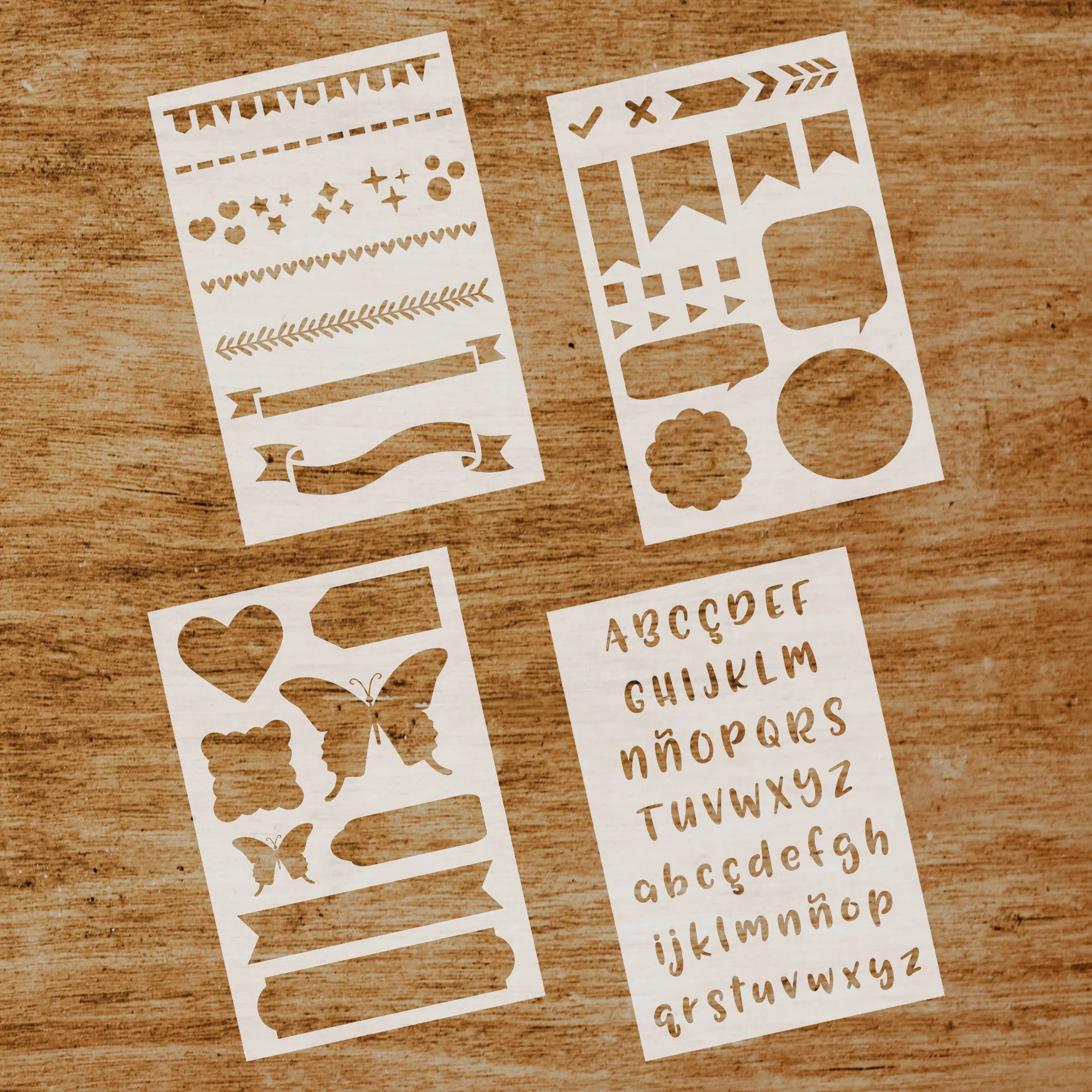 Buy wholesale Stencils Bullet Journal (SKU: Stencil bullet journal shapes)