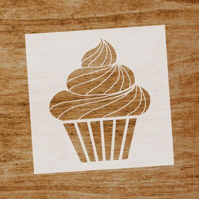 Cupcake-Schablone (SKU: ST095)