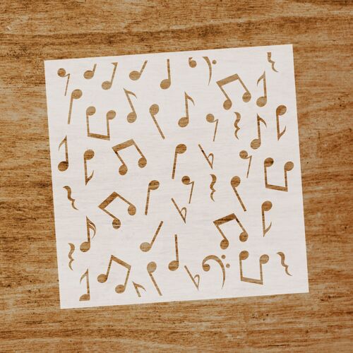 Stencil Notas musicales (SKU: ST098)