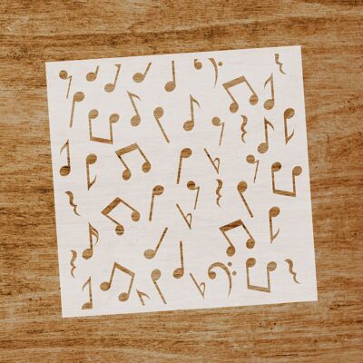 Musical Notes Stencil (SKU: ST098)