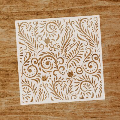 Stencil Garden Arabesques (SKU: ST103)