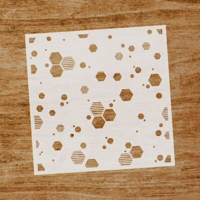 Stencil Hexagons (SKU: ST116)